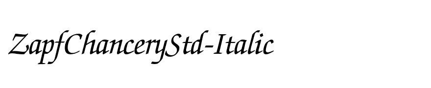 ZapfChanceryStd-Italic