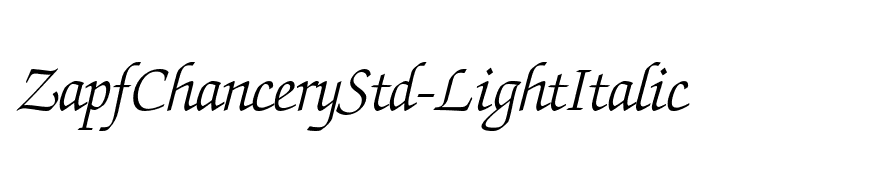 ZapfChanceryStd-LightItalic