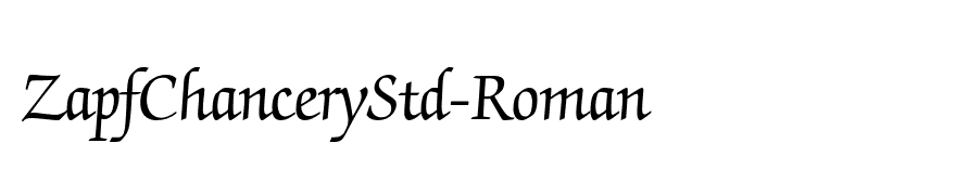ZapfChanceryStd-Roman