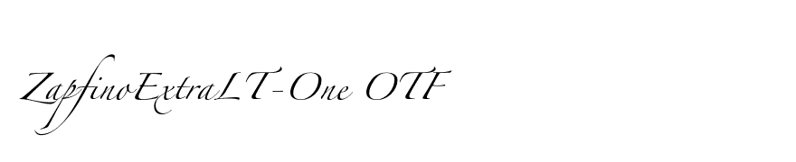 ZapfinoExtraLT-One OTF