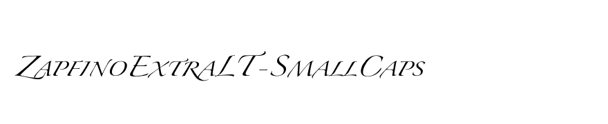 ZapfinoExtraLT-SmallCaps