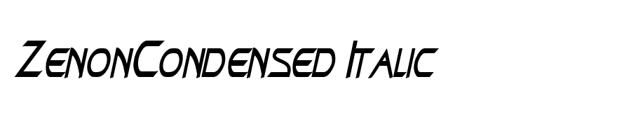 ZenonCondensed Italic