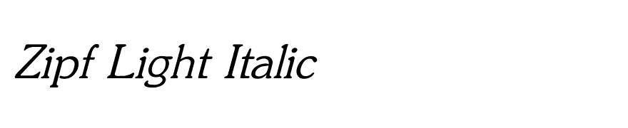 Zipf Light Italic