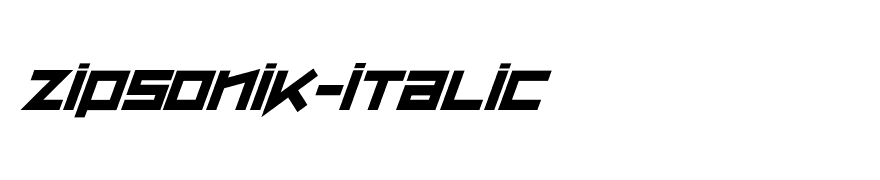 ZipSonik-Italic