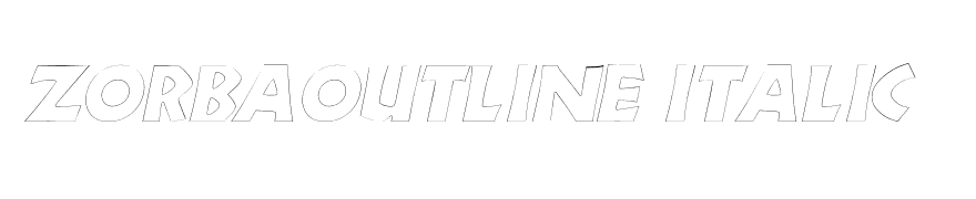 ZorbaOutline Italic