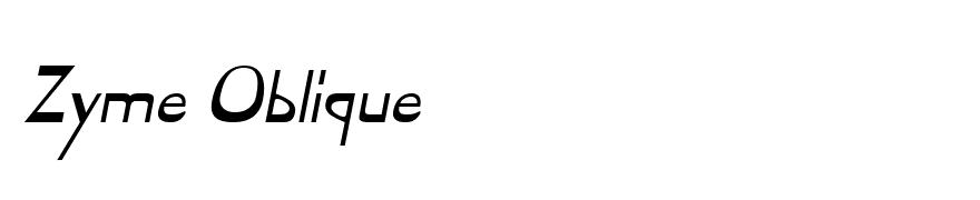 Zyme Oblique